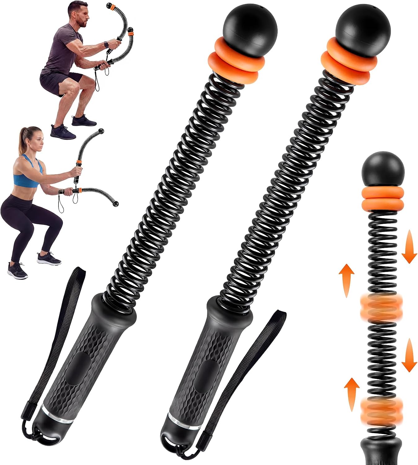 Home Gym Portable - Verstellbare Seillose Battle Ropes für das