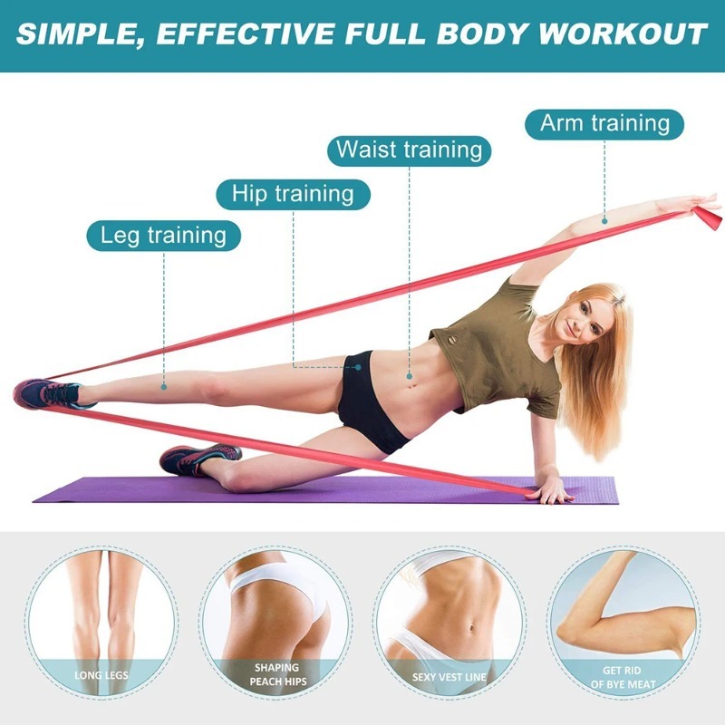 Natürliche Latex-Widerstandsbä – Leg Home Gym Workout Bewertung und Preis