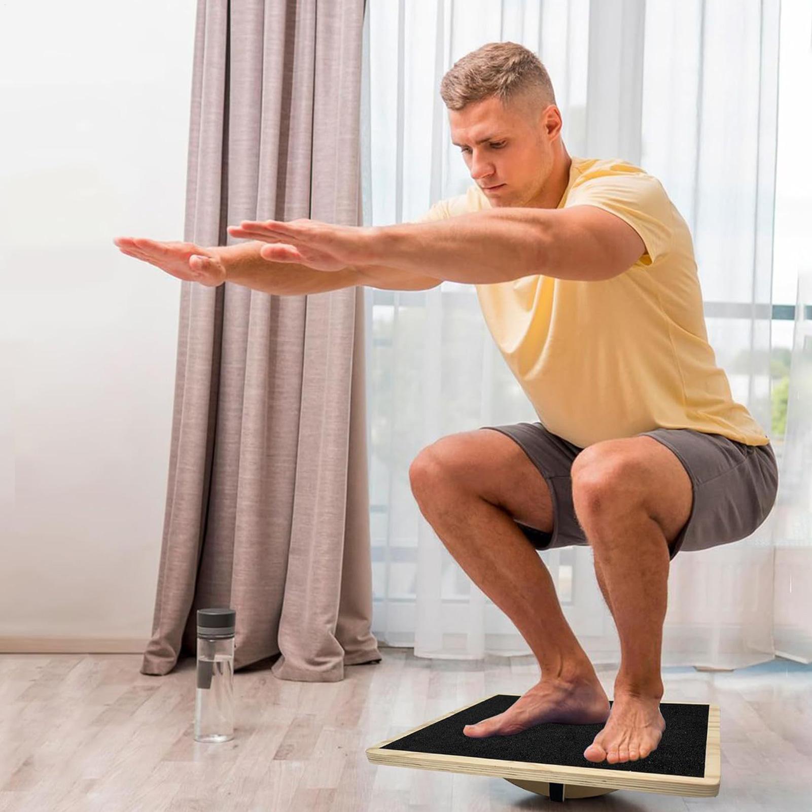 Holz-Wackelbrett, rutschfest,  – Home Gym Portable Bewertung und Preis
