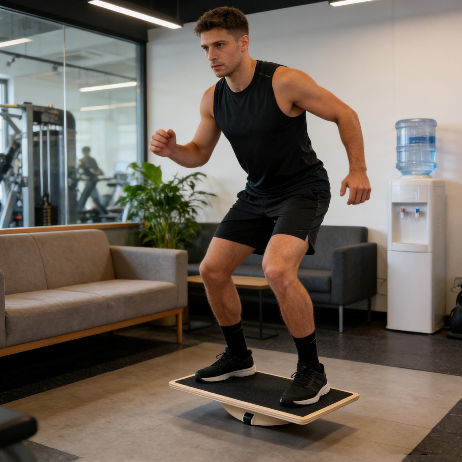 Holz-Wackelbrett, rutschfest,  – Home Gym Portable Bewertung und Preis