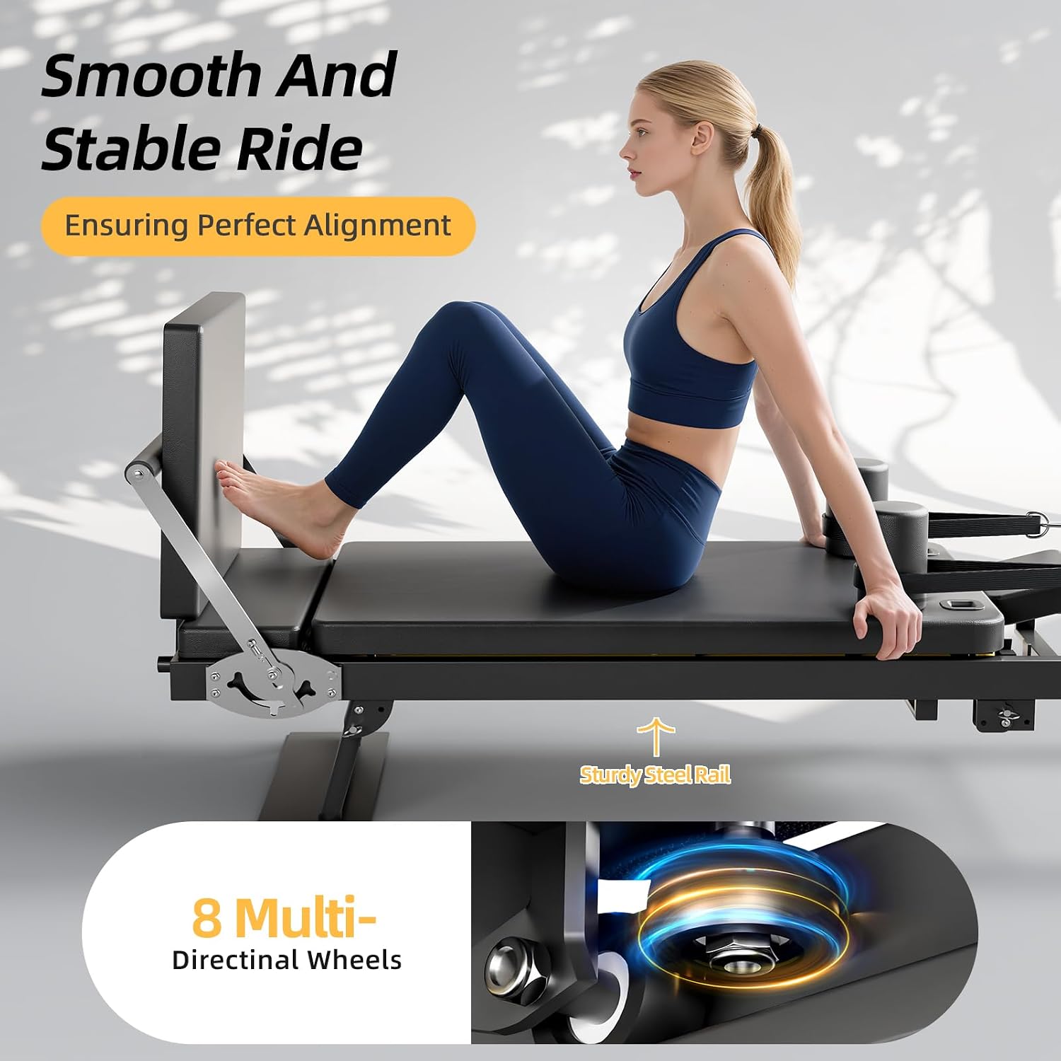 Faltbare Pilates-Reformer-Masc – Leg Home Gym Workout Bewertung und Preis